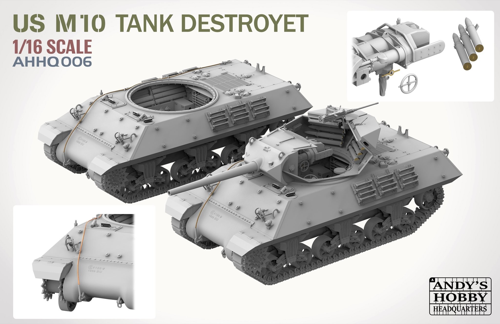Andy's HHQ US M10 Tank Destroyer Wolverine 1/16