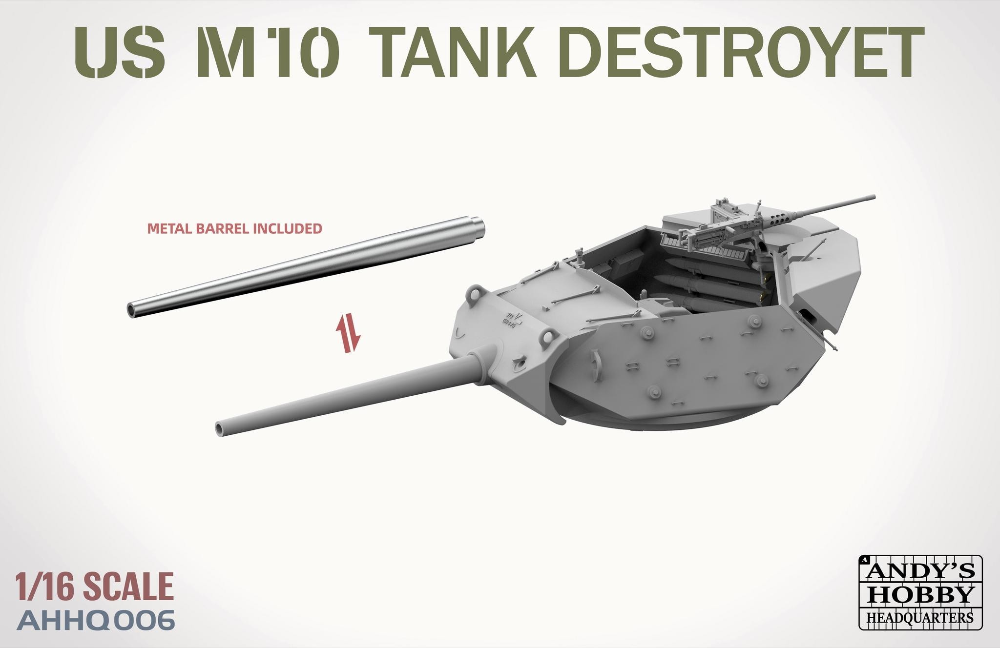 Andy's HHQ US M10 Tank Destroyer Wolverine 1/16