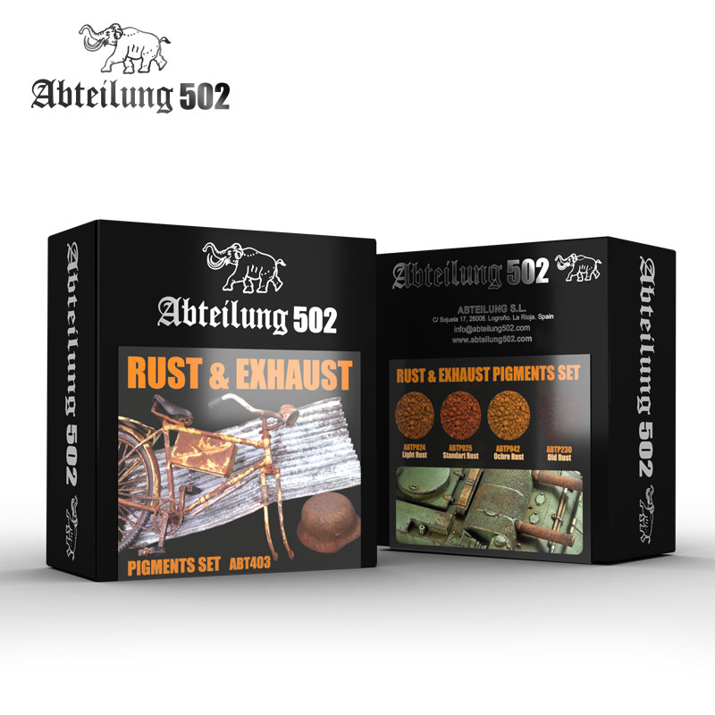 Abteilung 502 Rust & Exhaust Pigments Set / Sada pigmentů rez a výfuky
