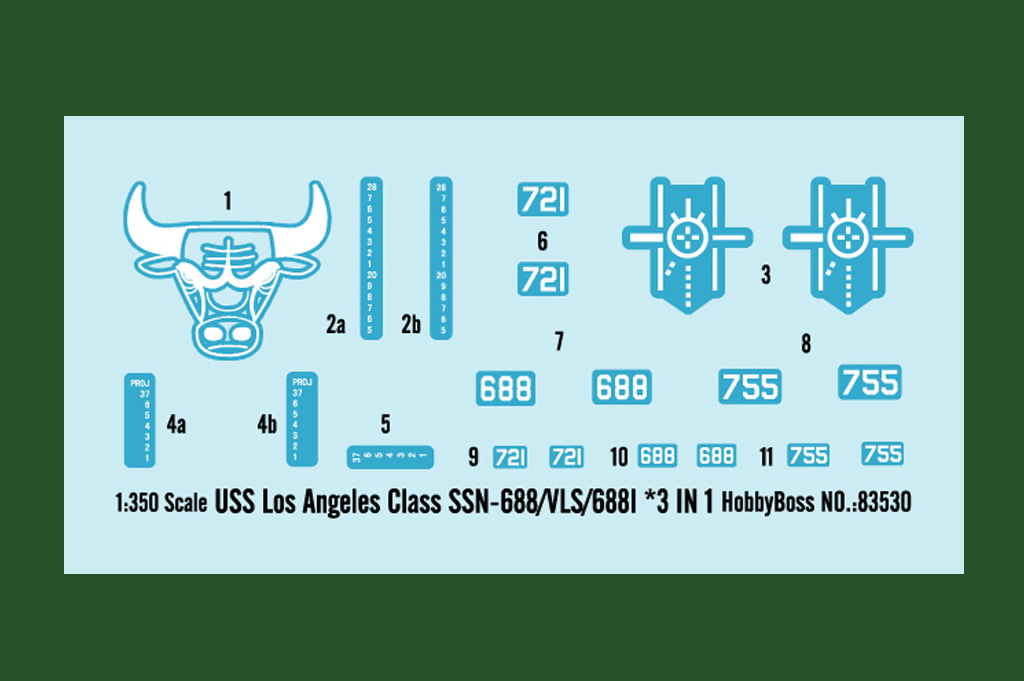 Hobby Boss USS Los Angeles Class SSN-688/VLS/688I 3 in1 1/350