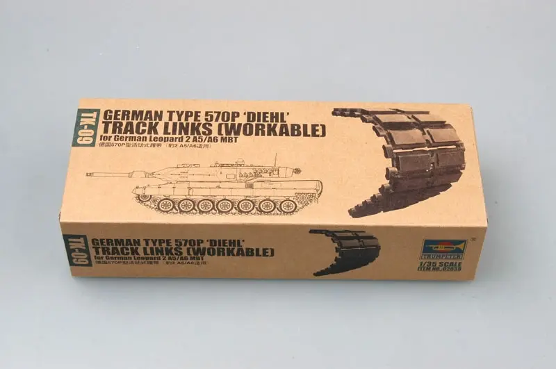 Trumpeter German type 570P DIEHL for German Leopard 2 A5/A6 MBT (workable) - pohyblivé pásy 1/35