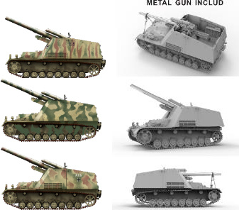 Border Model Hummel Early Production 15cm s.FH 18/1 Hummel Sd. Kfz. 165 1/35