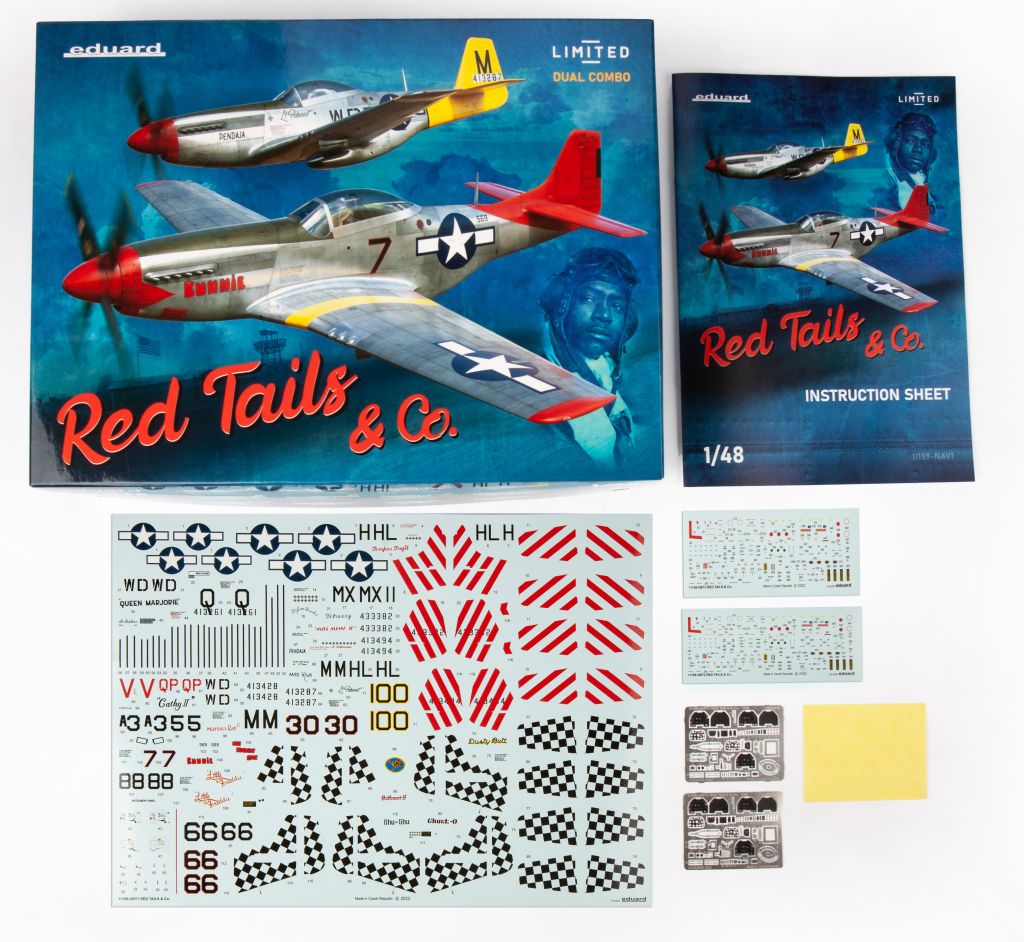 Eduard P-51 Mustang RED TAILS & Co. DUAL COMBO 2v1 Limited 1/48