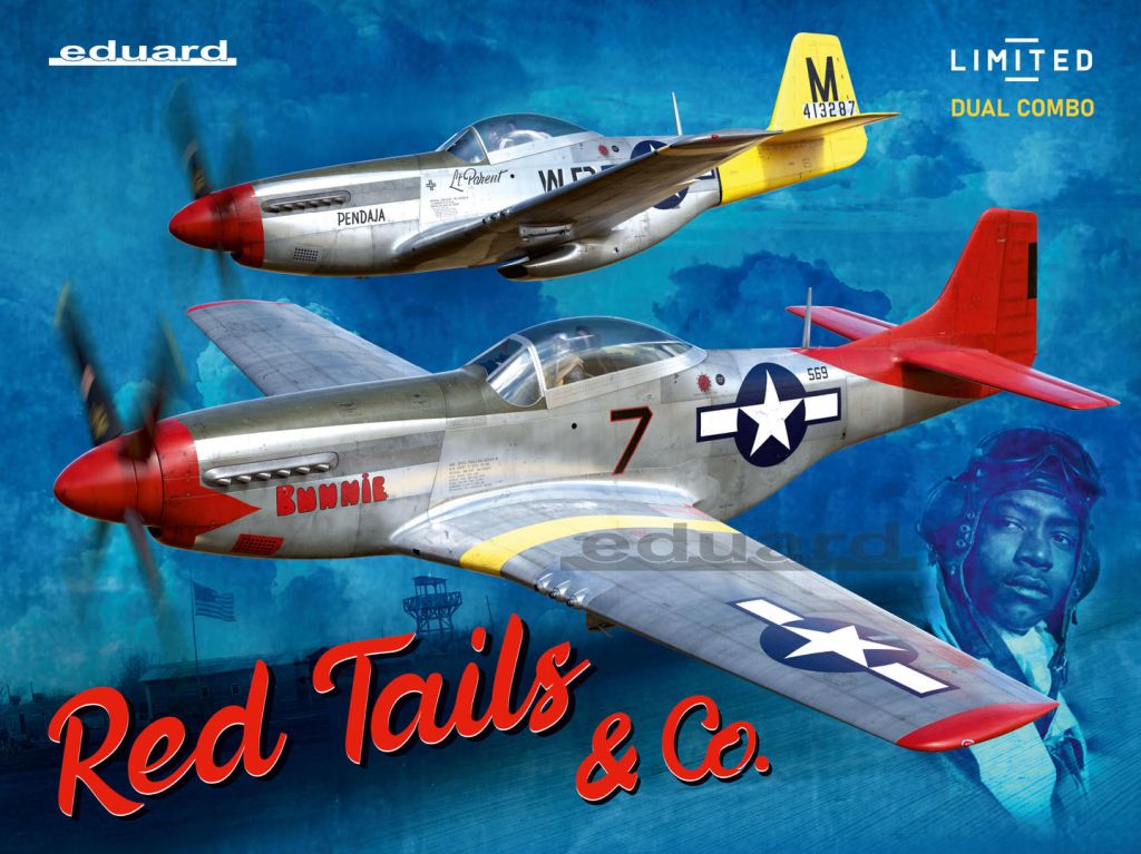 Eduard P-51 Mustang RED TAILS & Co. DUAL COMBO 2v1 Limited 1/48