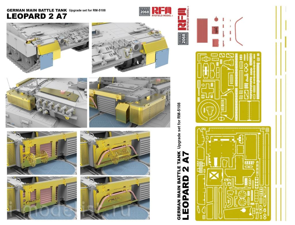 RFM Upgrade Kit For Leopard 2A7 Tank 1/35