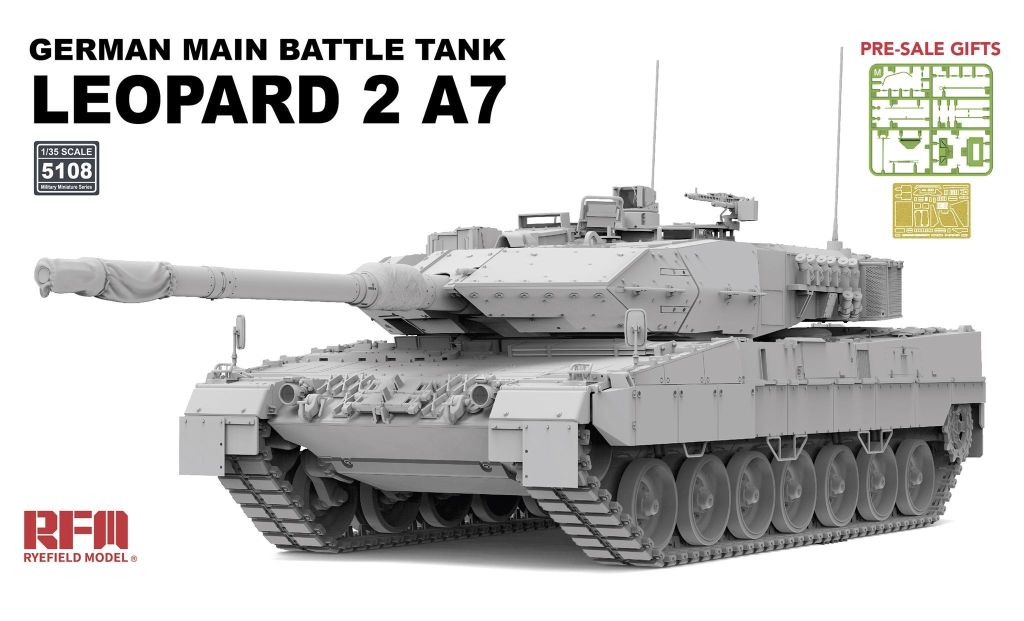 RFM German Main Battle Tank Leopard 2A7 W/Workable Tracks 1/35
