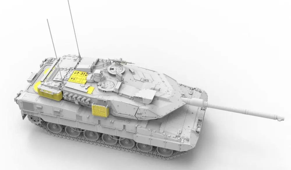 Border Model Leopard 2A7V with Workable Track & Metal gun 1/35