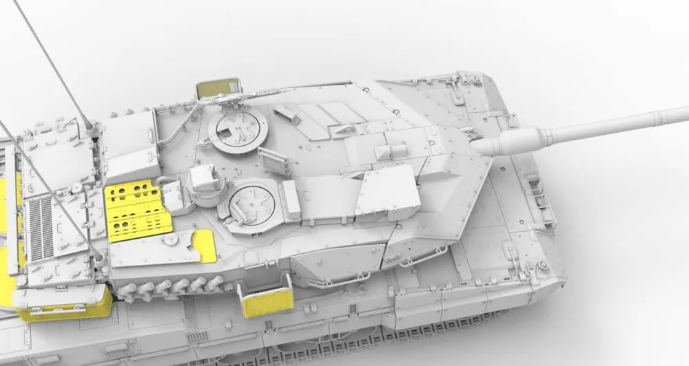 Border Model Leopard 2A7V with Workable Track & Metal gun 1/35