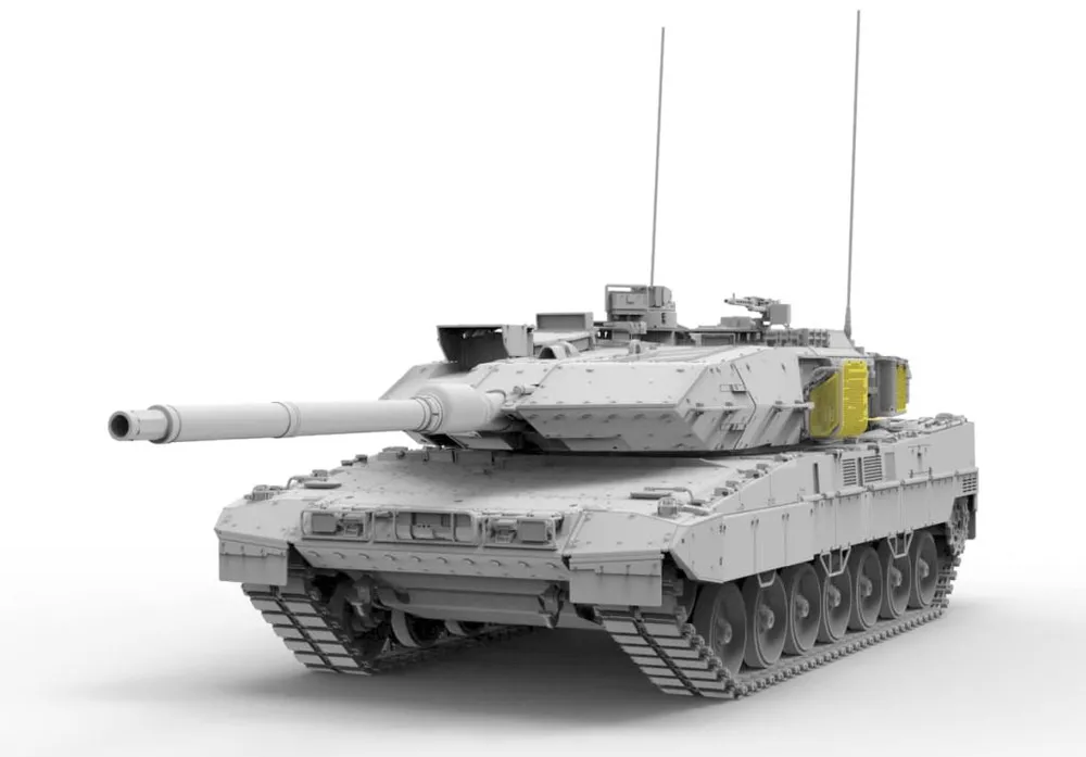 Border Model Leopard 2A7V with Workable Track & Metal gun 1/35