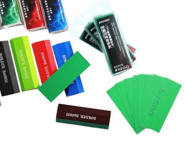 Border Model Die-Cutting Adhesive Sandpaper #1200 - 20 pcs. (TPU Material - Higher Durability) / Set samolepících brusných papírů (20ks)