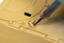 Tamiya Panel Line Accent Color Dark Red-Brown (Deep Brown) - 40ml / Tmavě hnědá