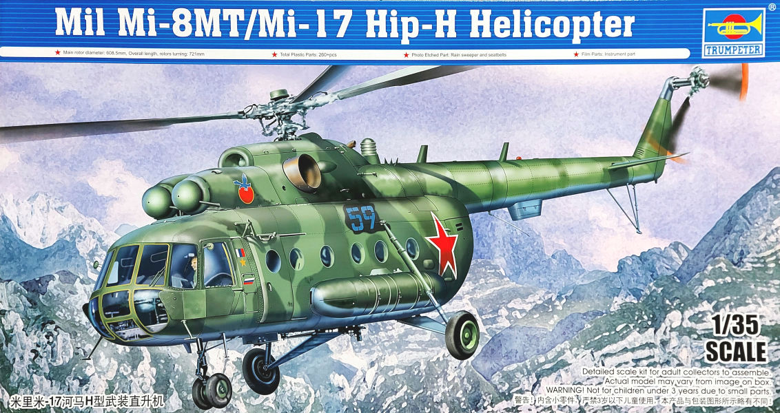 Trumpeter Mil Mi-8MT/Mi-17 Hip-H (ČR+SK) 1/35