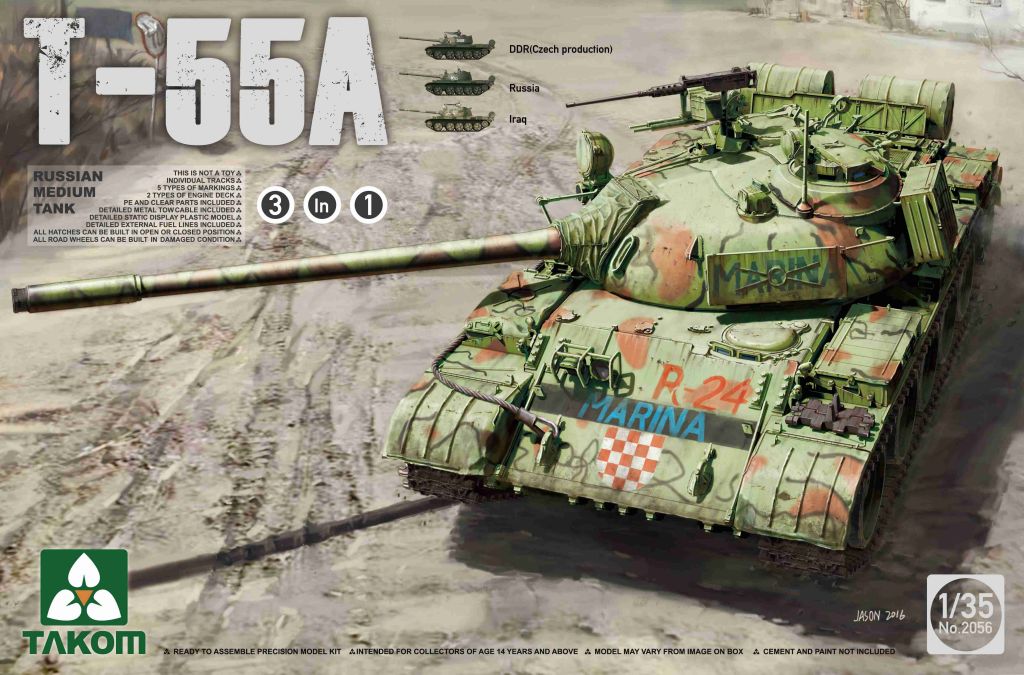 Takom T-55 A (3 in 1) 1/35