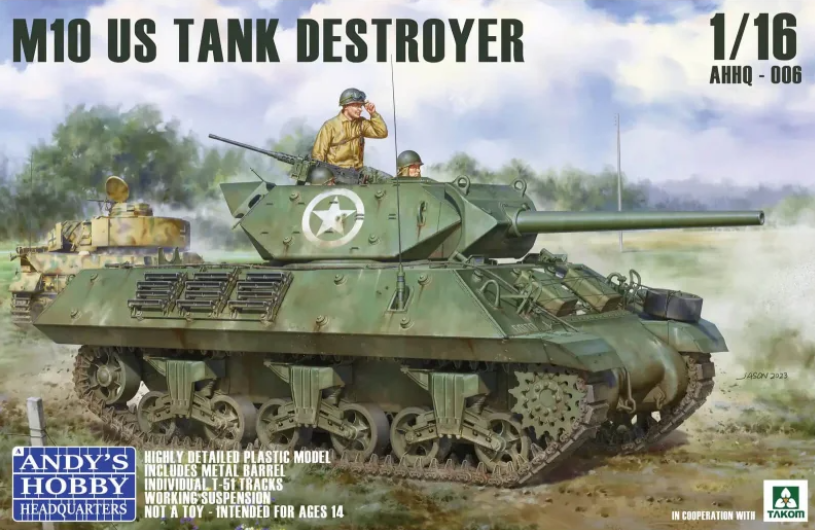 Andy's HHQ US M10 Tank Destroyer Wolverine 1/16