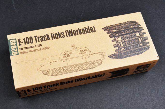 Trumpeter E-100 Track links (Workable) - pohyblivé pásy 1/35