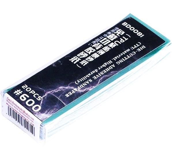 Border Model Die-Cutting Adhesive Sandpaper #600 - 20 pcs. (TPU Material - Higher Durability) / Set samolepících brusných papírů (20ks)