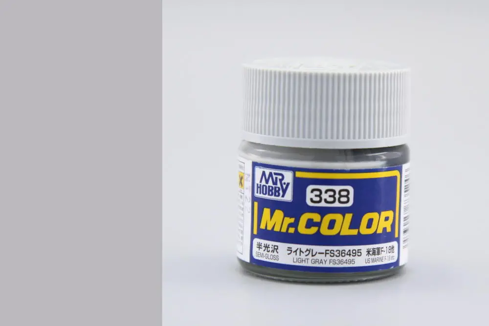 Mr. Color C338 - FS36495 Light Gray (US Marine F-18 etc) / Světle šedá