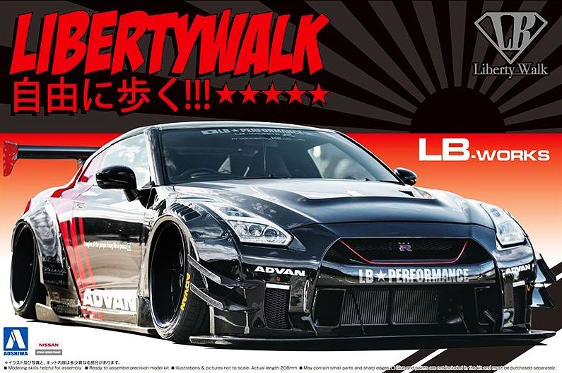 Aoshima LB Works Nissan R35 GT-R type 2 Ver.2 1/24