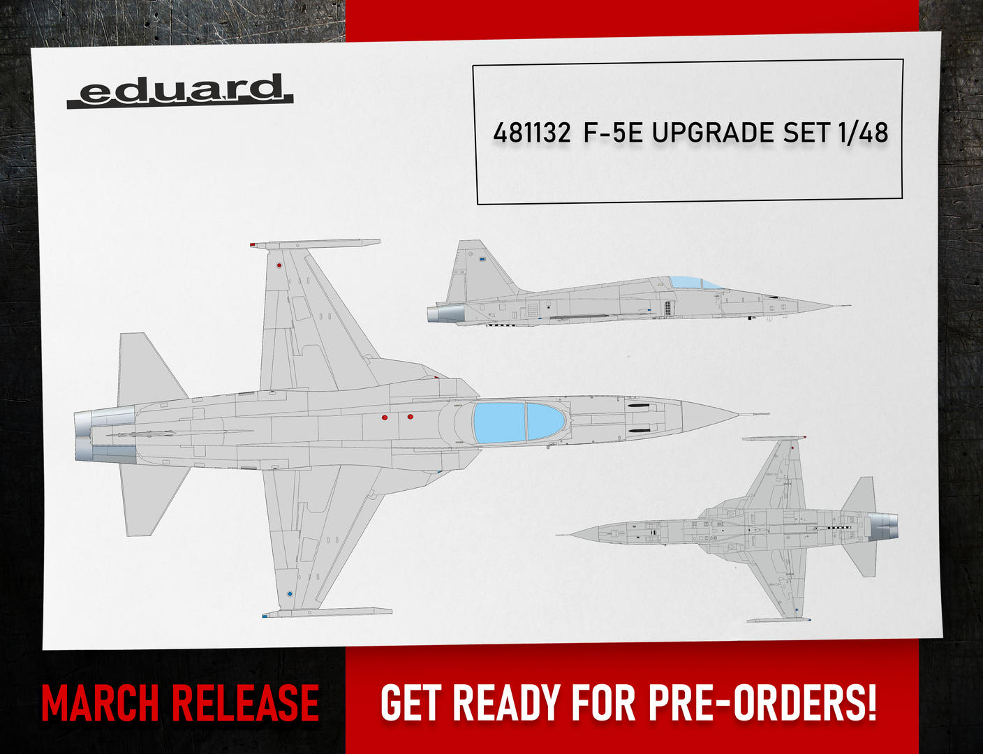 Eduard F-5E doplňková sada - detail set 1/48