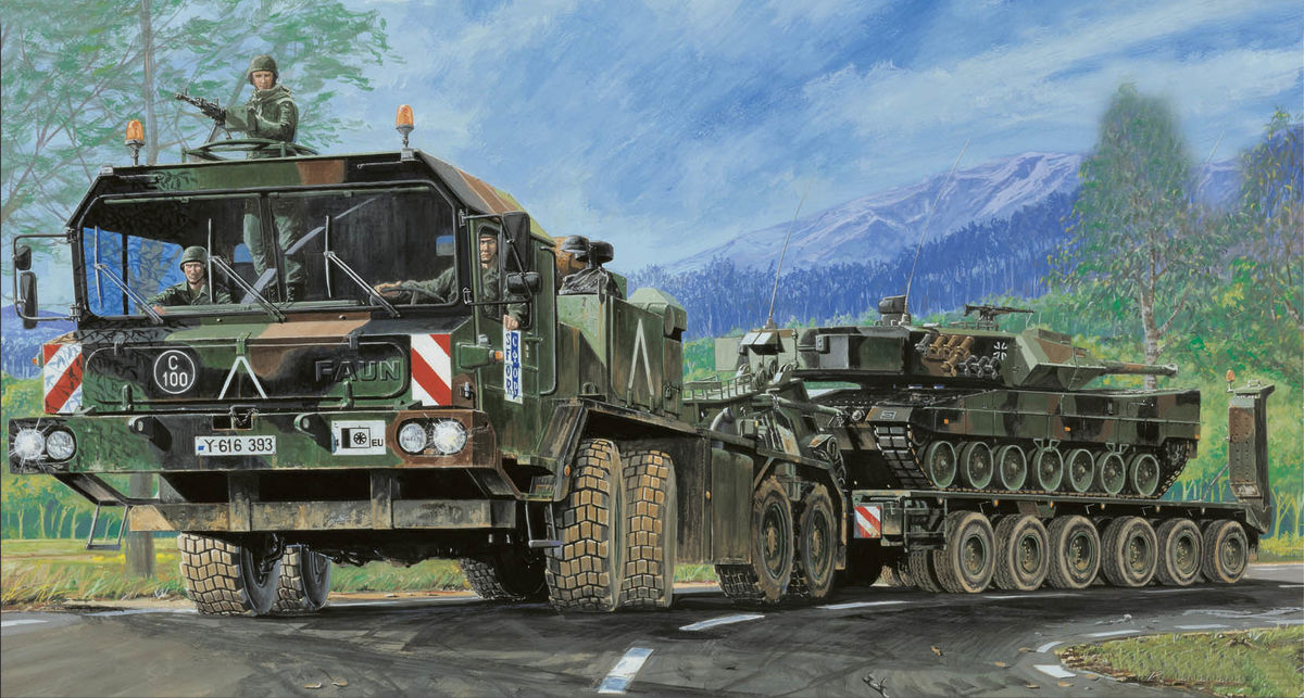 Trumpeter Faun Elephant SLT-56 Panzer transporter 1/35