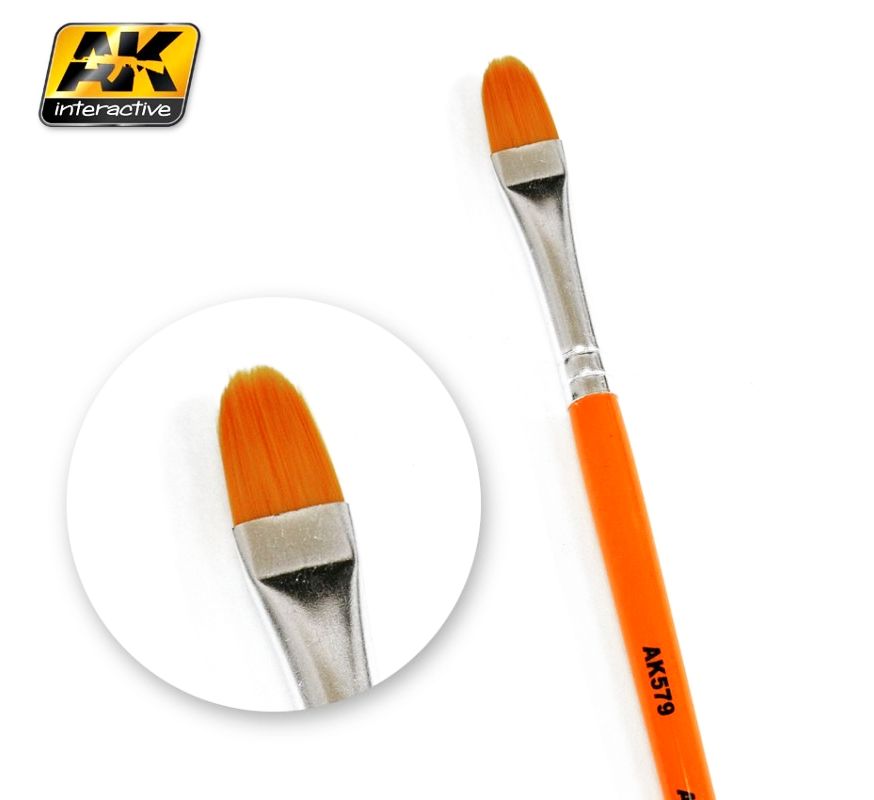 AK Rounded weathering brush / Patinovací štětec kulatý