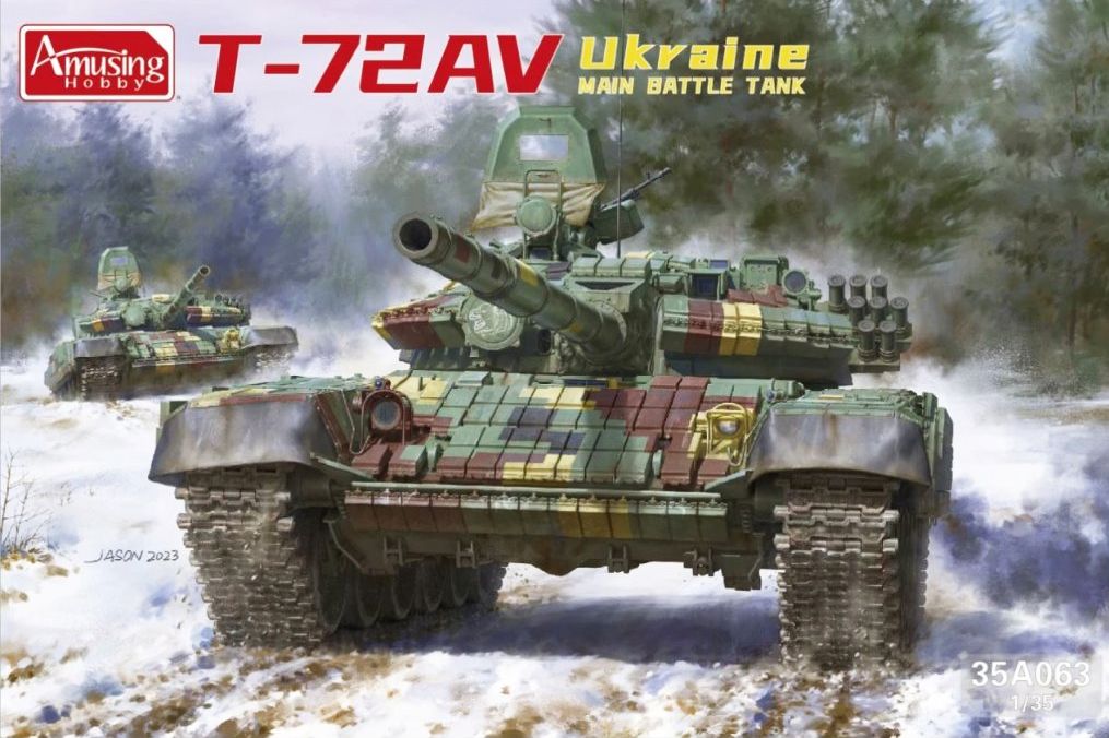 Amusing Hobby T-72AV Ukraine main battle tank 1/35