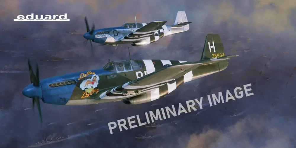 Eduard OVERLORD: D-DAY MUSTANGS / P-51B MUSTANG DUAL COMBO 2v1 Limited 1/48