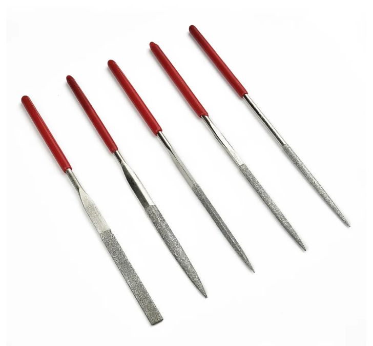 Set diamantových jehlových pilníků 5 v 1