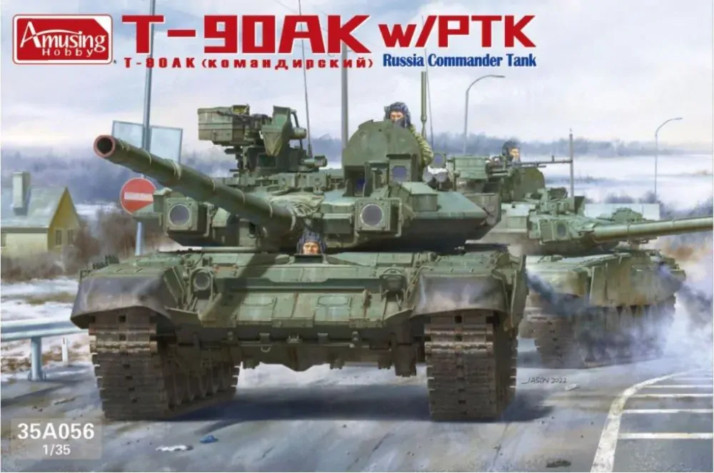 Amusing Hobby Russian T-90AK w/PTK 1/35