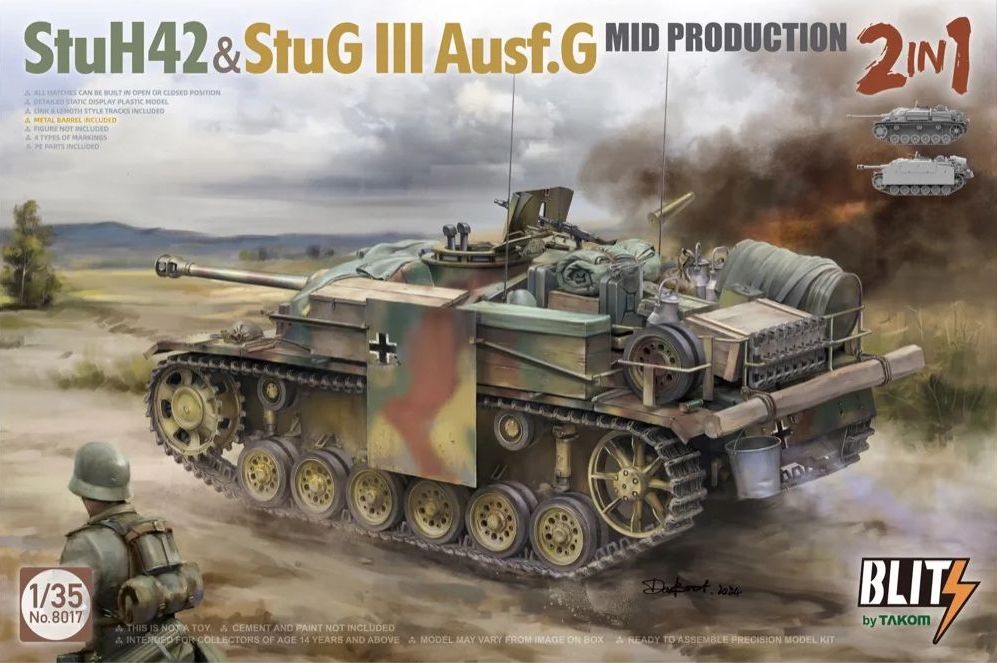 Takom StuH42&StuG III Ausf.G Mid Prodution 2 in 1 1/35