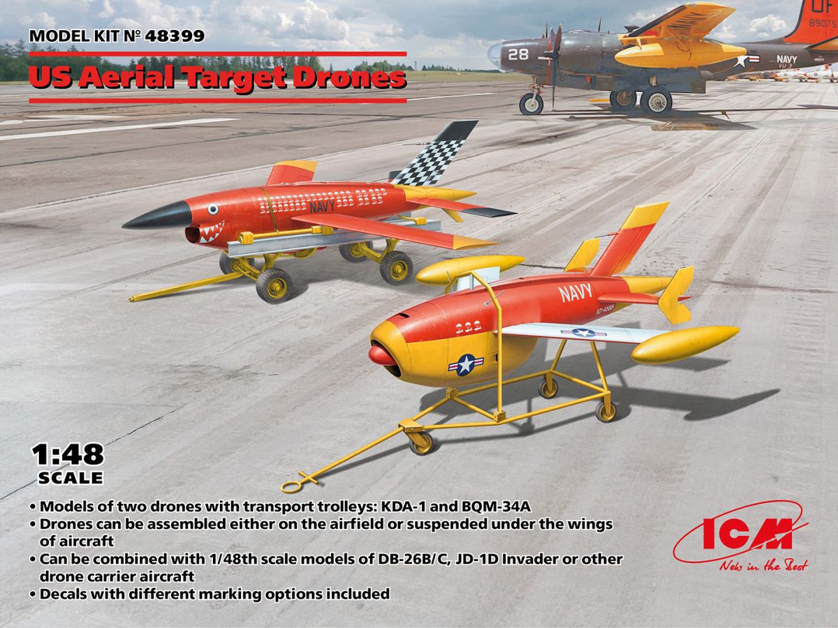 ICM US Aerial Target Drons 1/48