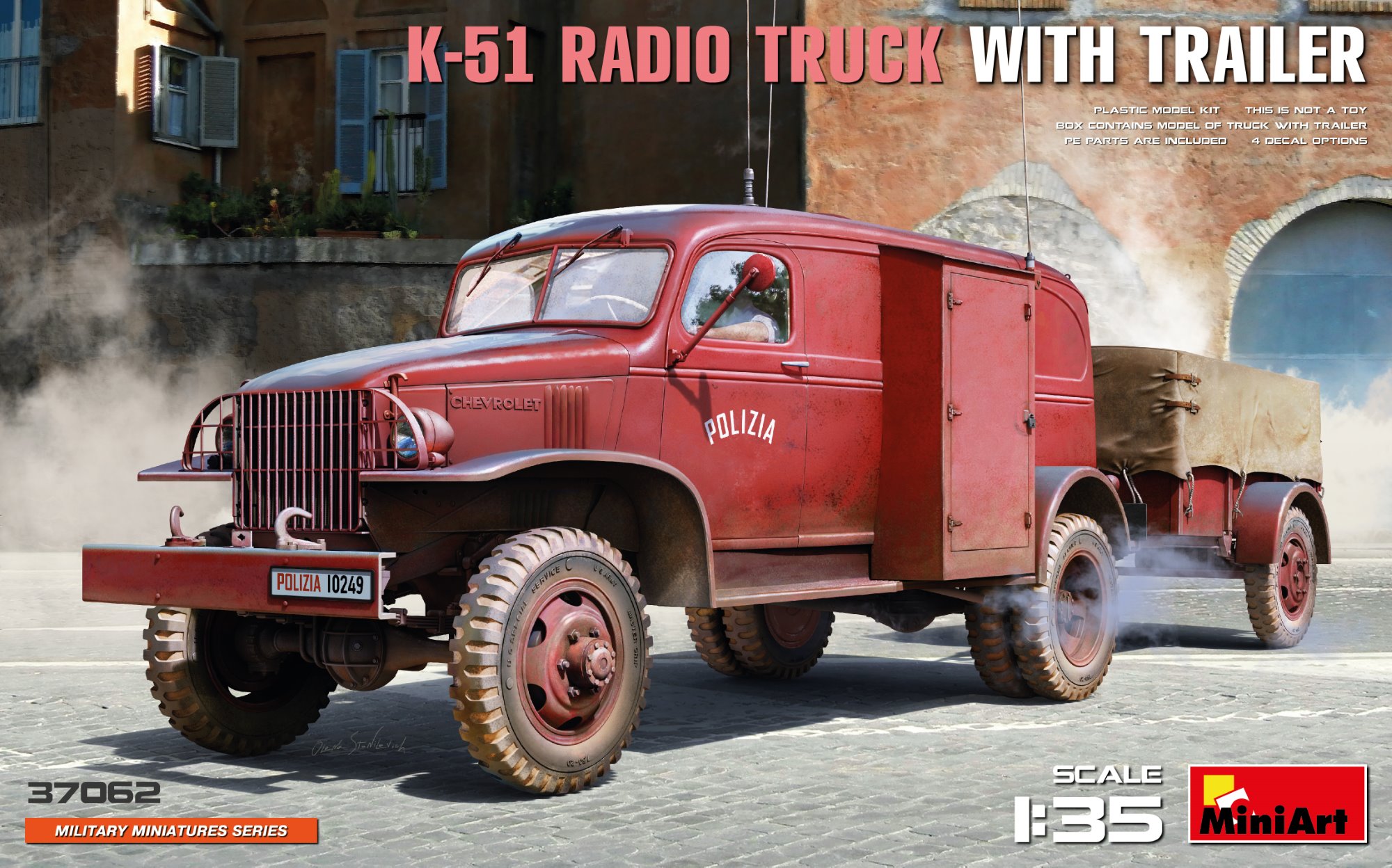 MiniArt K-51 Radio Truck w/ Trailer 1/35