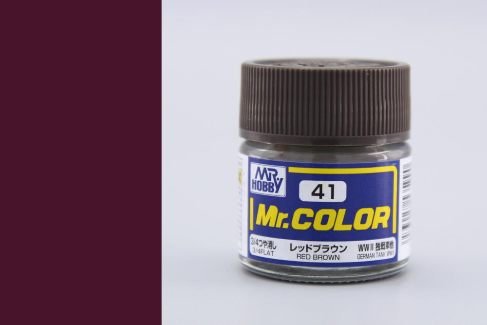 Mr. Color C041 - Red Brown (German Tank WWII) / Červeno hnědá