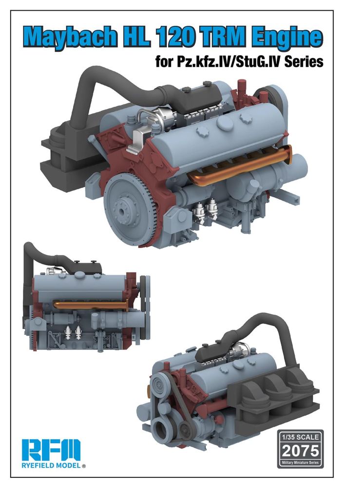 RFM Maybach HL 120 Trm engine For Pz.Kfz.IV/ Stug.IV series 1/35