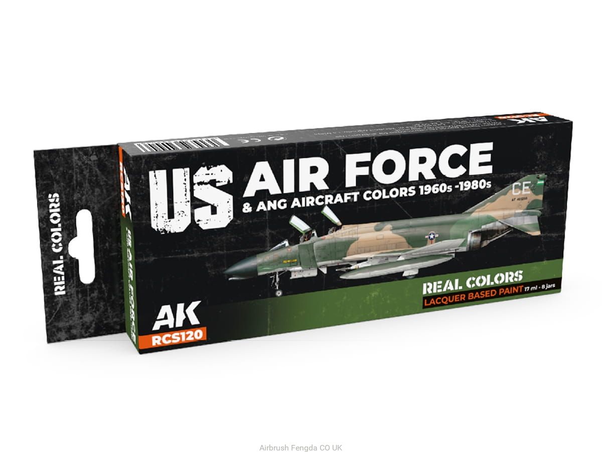 AK US Air Force & ANG Aircraft Colors 1960s-1980s set (8x 17ml)