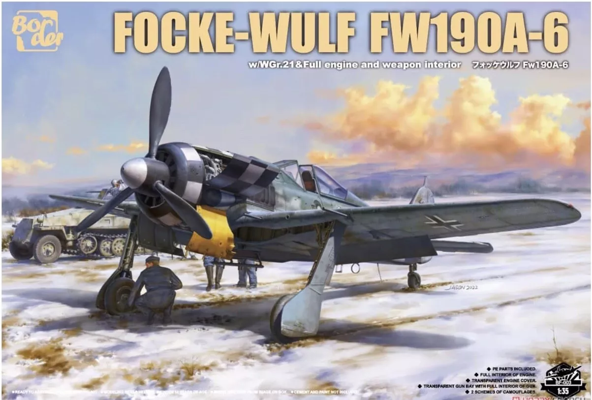 Border Model Focke-Wulf Fw 190A-6 w/Wgr. 21 & Full engine and weapons interior 1/35