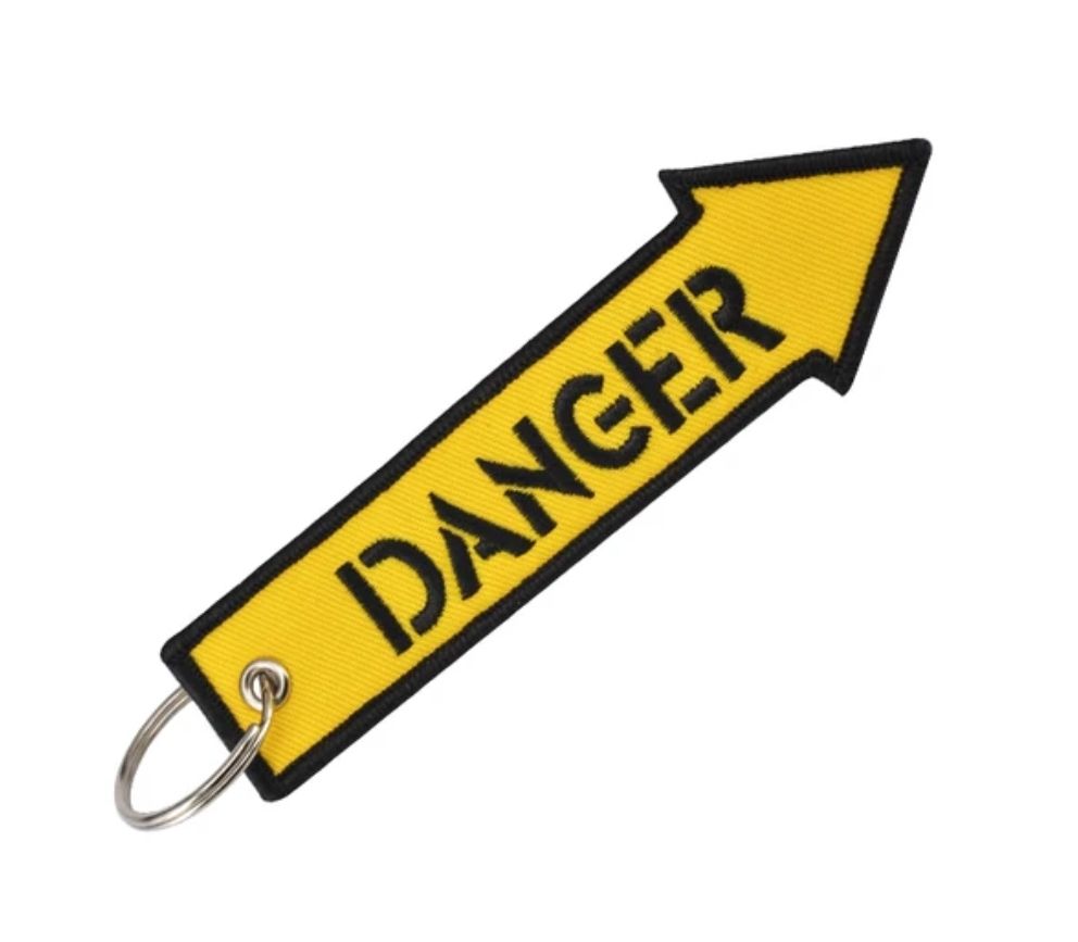 Klíčenka DANGER (Vyšívaná)