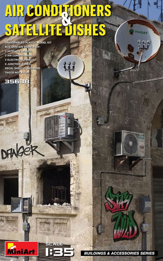 MiniArt Air Conditioners & Satellite Dishes 1/35