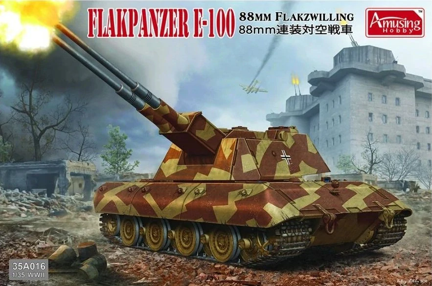 Amusing 8,8cm Flakpanzer E-100 1/35