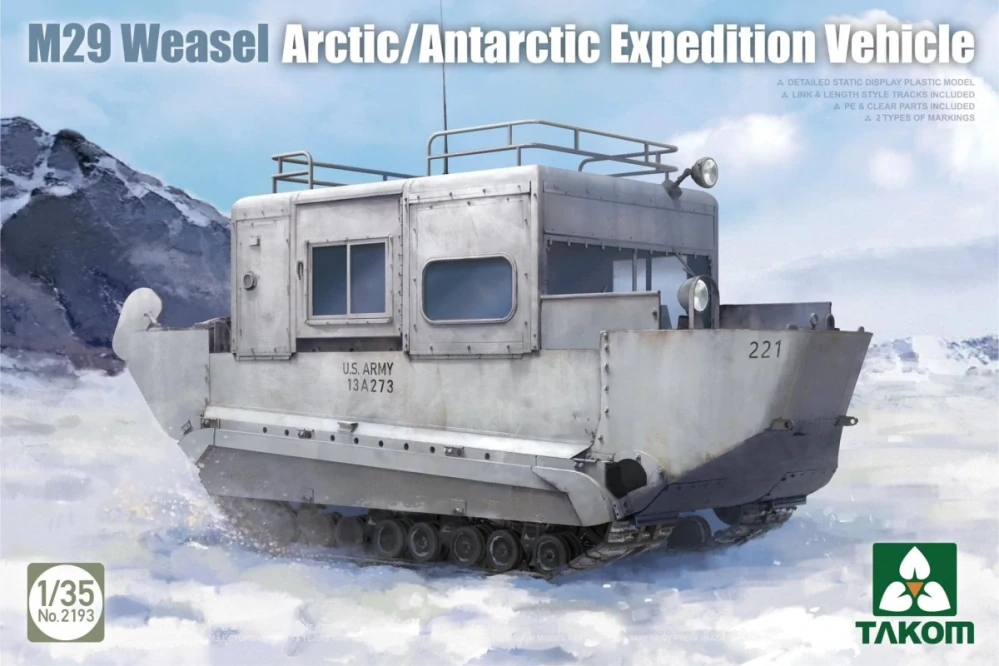 Takom M29 Weasel Arctic/Antarctic Expedition Vehicle 1/35