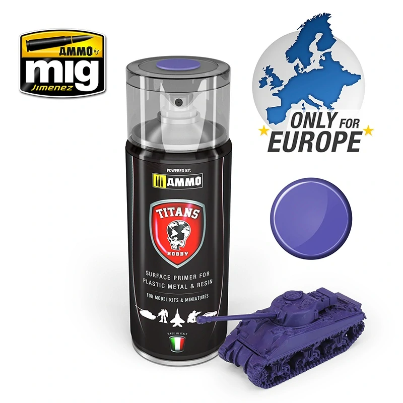 TITANS HOBBY Magic Purple Matt Primer - 400ml / Fialová základová