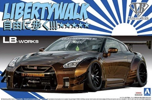 Aoshima LB.Works R35 GT-R Type 2 Ver.1 Liberty Walk 1/24
