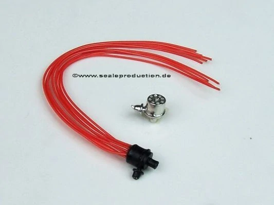 Scaleproduction V8 Distributor With Ignition Wire Red - detail set 1/24