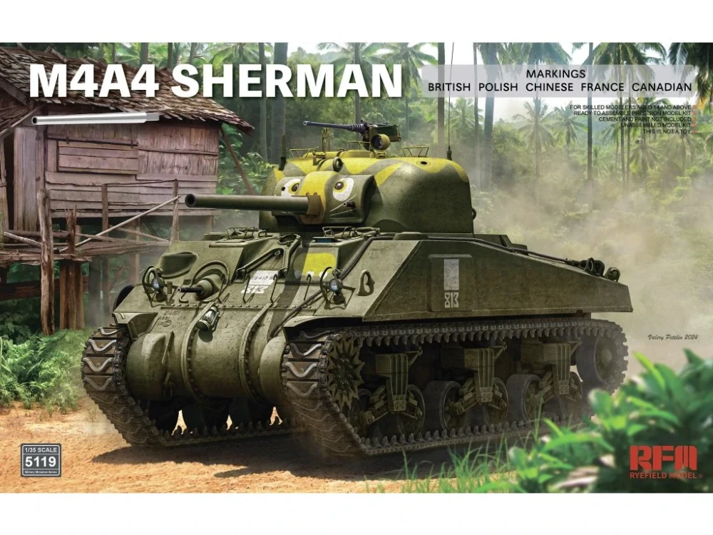 RFM M4 A4 Sherman with workable tracks 1/35