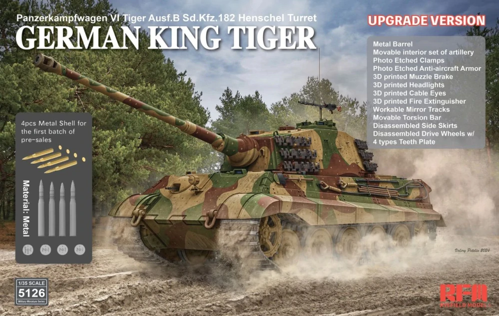 RFM Sd.Kfz.182 Tiger Ausf.B King Tiger (UPGRADE V.) 1/35