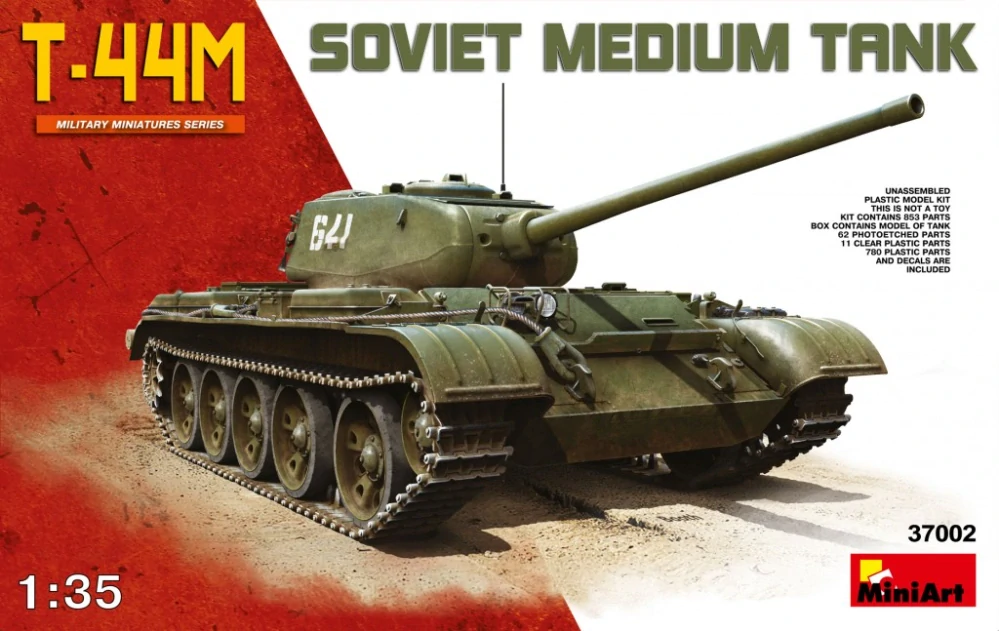 MiniArt T-44M Soviet Medium Tank Full Interior - With Workable Tracks 1/35