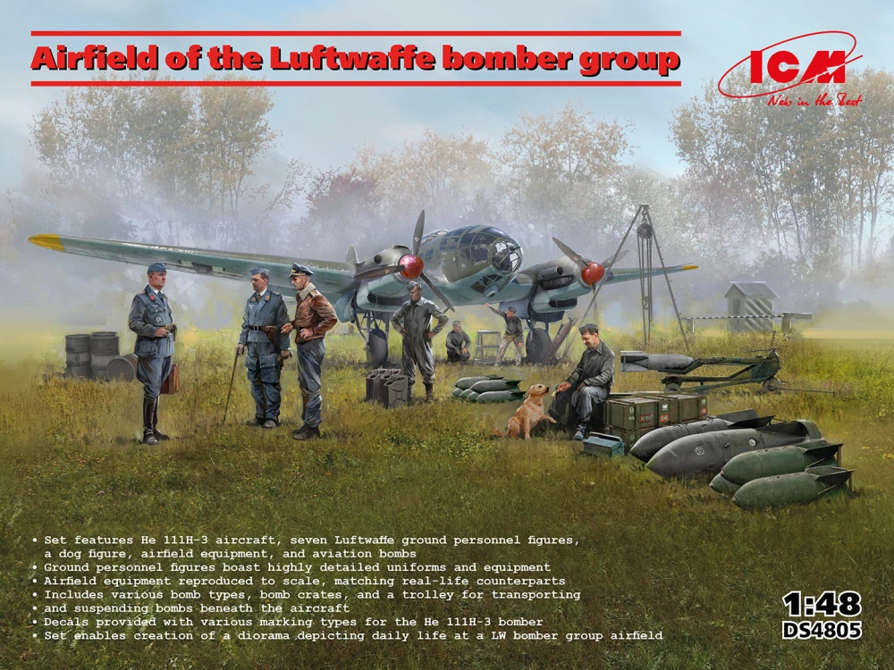 ICM Airfield of the Luftwaffe bomber group 1/48