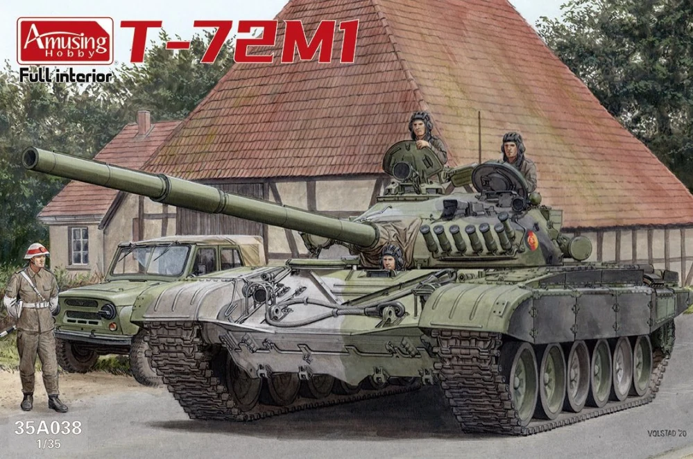 Amusing Hobby T-72M1 (with Full Interior!) (ČR) 1/35