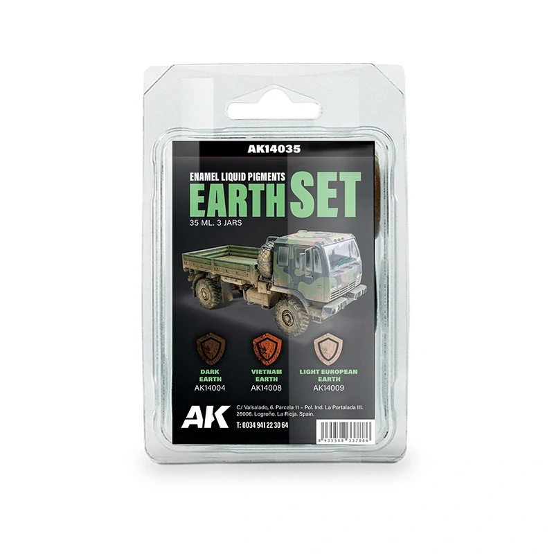 AK Earth Set - Enamel Liquid pigment - 3 x 35ml / Země