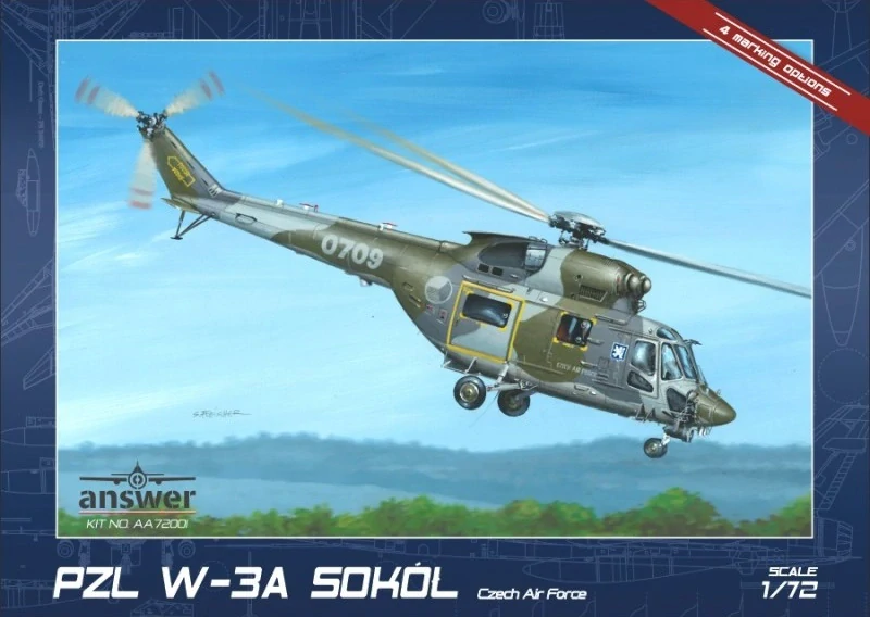 Answer PZL W-3A Sokol Czech Air Force (ČR) 1/72 | JM Modely